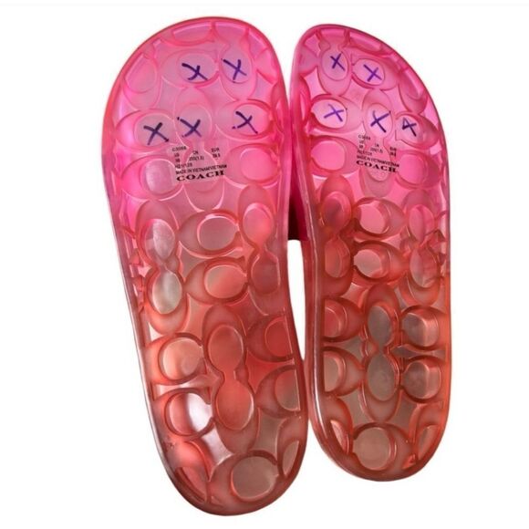 Coach slides magenta size 9 - Picture 5 of 5